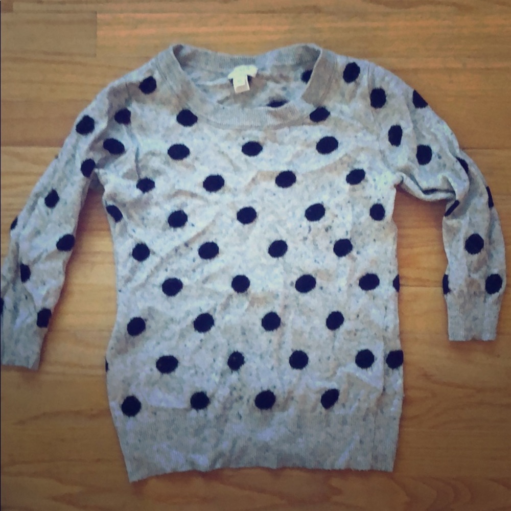 Jcrew Polk dot sweater